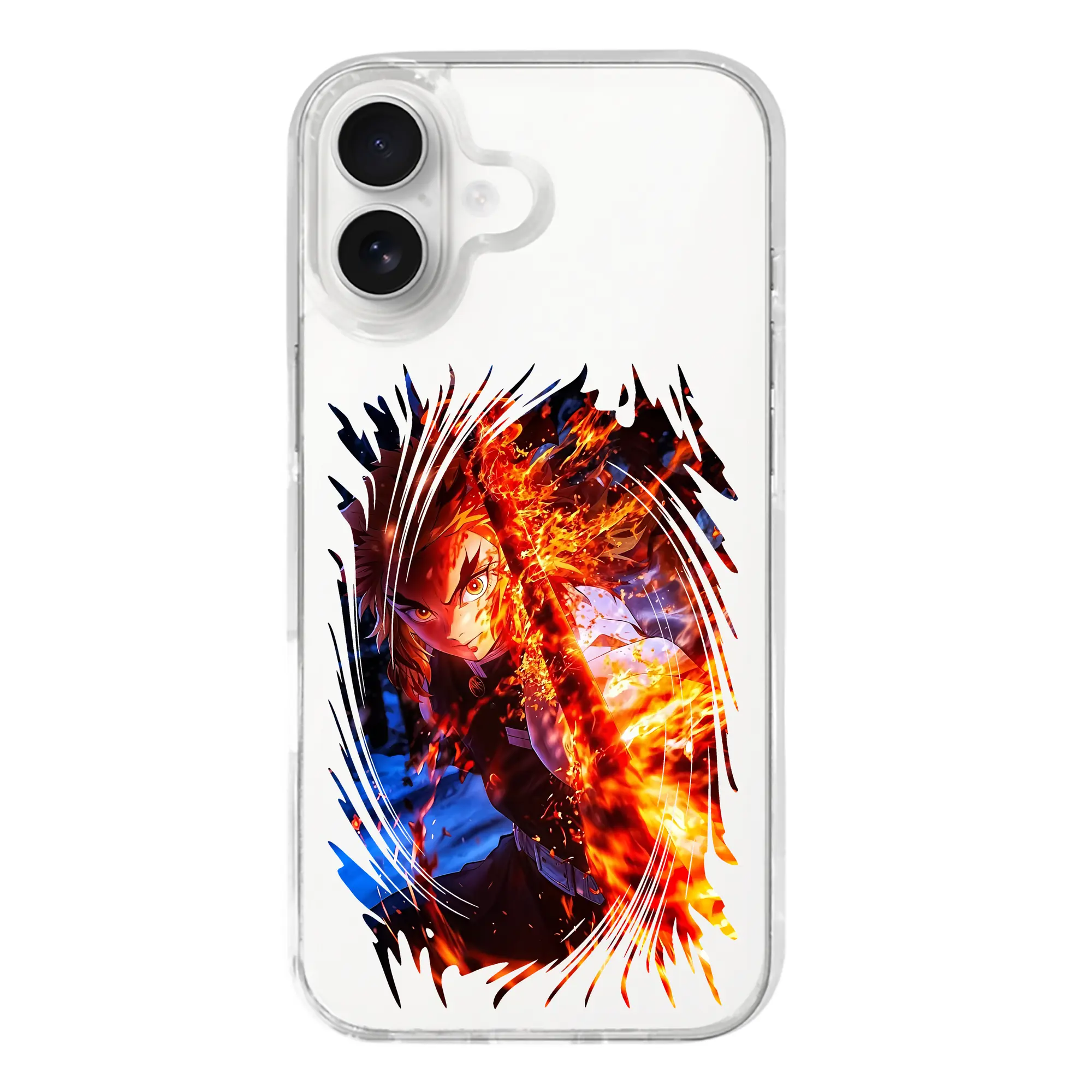 鬼滅の刃 グッズ,煉獄 杏寿郎 - iPhone 17シリーズ 透明スマホケース – 薄型・耐衝撃・精密フィット保護カバー